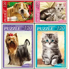 ПАЗЛЫ 120 элементов. ДОМАШНИЕ ЛЮБИМЦЫ (Арт. П120-8291) 
