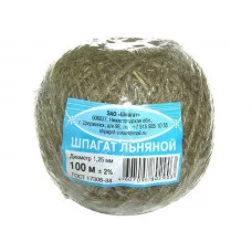 Шпагат льняной 100м клубочек 1/25 Шп76