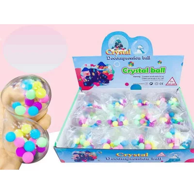 Антистресс-мялка 1шт"Кристальный шар" внутри с шариками ИК-2758