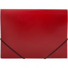 Папка на резинке OfficeSpace А4, 500мкм, красная Спейс 254340