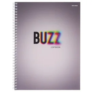 Тетрадь КЛЕТКА А4 80л. BUZZ гребень, цвет. мелов. обложка 80-8354