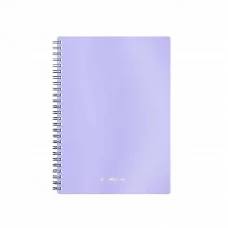 Тетрадь общая с пластиковой обложкой на спирали ErichKrause Candy, сиреневый перламутр, А5, 80 листов, клетка 54166