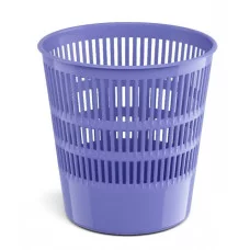 Корзина для бумаг сетчатая пластиковая ErichKrause Pastel, 12л, фиолетовый 55957