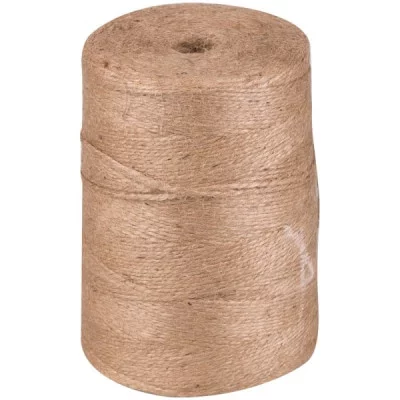 Шпагат джутовый, полированный, 1200текс, 2 нити, 830м, 1кг, бобина 263733