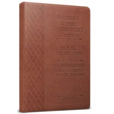 Ежедневник недатир.А5 160л.лин.КНИГА ЖИЗНИ-16 коричн.кожзам тисн. 160-4106