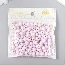 Бусины для творчества дерево "Ирис" d-0,8 см, набор 20 гр   9463298