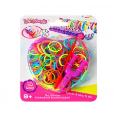 Набор резинок для плетения (рогатка плетения,крючок,резинки,крепления) в блистере с европодвесом DV-6713