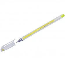 Ручка гелевая Crown "Hi-Jell Color" желтая, 0,7мм Crown 1958
