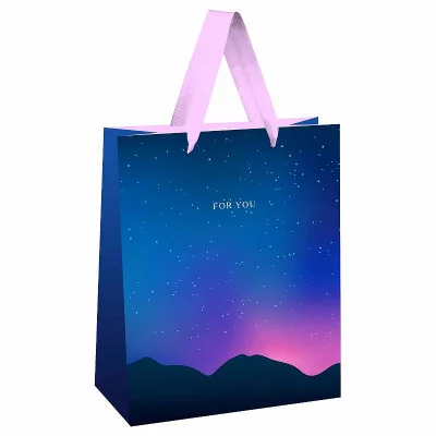 Пакет подарочный 1шт 26*32*12см MESHU "Закат", отд. фольгой, матовая ламинация 354670