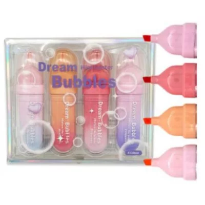 Маркер выделитель 4 цв. DH-8 "Оранжево-красные" 1-5мм, скошенный, овальный корпус, в уп ПВХ SC-2272 331470