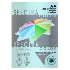 Бумага для копир.тех. А4 20л, 80г, SPECTRA COLOR Голубой пастель 180 300929
