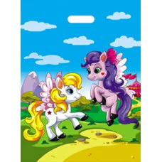 Пакет полиэтиленовый "Волшебные пони" (36,5смх48см) ПП-1771