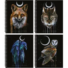 Тетрадь 48 л. кл. 170х203, мет. гребень "Lunar dark Animals" 3312-48