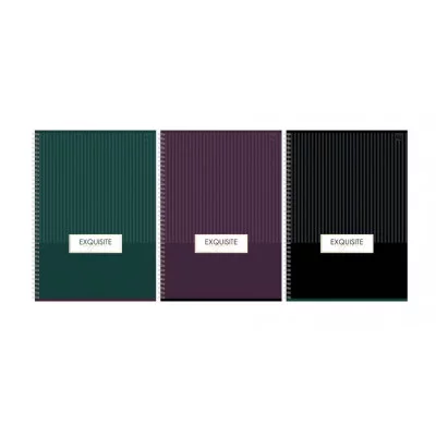 Тетрадь 96л., А4, клетка, на гребне BG "Minimal", глянцевая ламинация, тиснение фольгой 378739