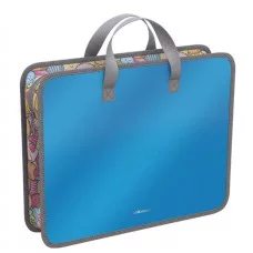 Папка пластиковая для творчества ErichKrause Glossy Bubble Gum, арома, A4+, голубой 55000