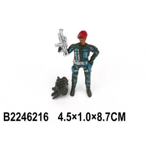 Фигурка солдат 2246216 с аксесс в пакете 615-241