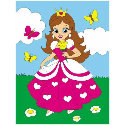 Холст с красками 18х24 см по номерам. ЮНАЯ ПРИНЦЕССА (Арт. Х-7170)