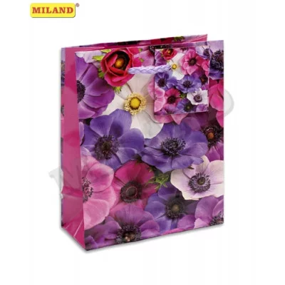 Пакет подарочный 11.5*14.5*6см "Яркие весенние цветы" МИЛЕНД П002-0032 578487