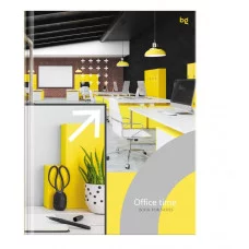 Бизнес-блокнот А5, 80л., BG "Время офиса", глянцевая ламинация 370492