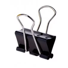 Зажим для бумаг 25мм, OfficeSpace, 1шт, черные Спейс 178800