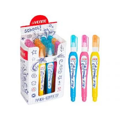 Корректирующий карандаш 05мл металлический наконечник "School" ассорти DEVENTE 4061116 340585