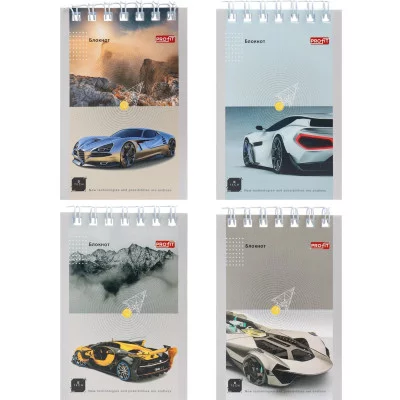 Блокнот А7 40л. на гребне БЕСКОНЕЧНЫЕ ВОЗМОЖНОСТИ Б40-5722 обл.-мел.кар, бл-офс,в клетку TМ Profit