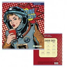 Тетрадь 36 л., А5, клетка, Alingar "Девушки ", скрепка, второй блок 60 г/м2,  мелованный картон (эконом) AL10361