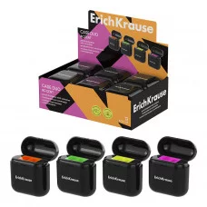 Точилка пластиковая ErichKrause Case Duo Accent с контейнером ассорти  59988