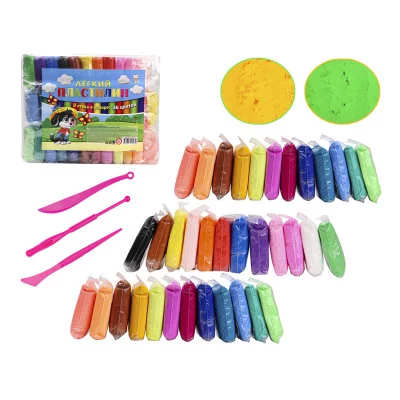 Масса для лепки. Лёгкий пластилин, 36 цв, 3 стека. Арт. НД-1647
