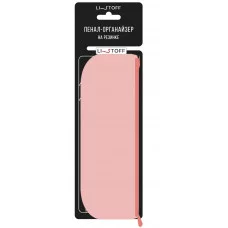 Пенал-органайзер на молнии (60х210) 1-секция. Искусственная кожа. Резинка - крепление на обложку. "Joy. Персиковый пух" КанцЭксмо ПОКМ0298