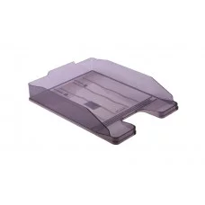 Лоток горизонтальный ЭКСПЕРТ тонированный серый СТАММ ЛТ203 ЛТ203