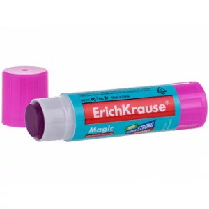 Клей-карандаш ErichKrause Magic, обесцвечивающийся после нанесения, 8г 4445