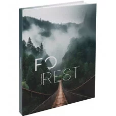 ЕЖЕДНЕВНИК А5,128л. ТУМАННЫЙ ЛЕСНОЙ ПЕЙЗАЖ (128-9902) 7БЦ, матовая лам, пена гл,недат 128-9902