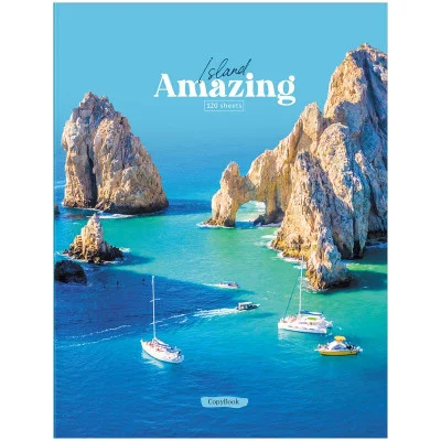 Тетрадь на кольцах А5, 120л., BG "Остров мечты", глянцевая ламинация 342129