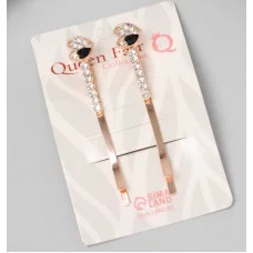 Невидимка для волос "Хайди" (набор 2 шт) сердце 6см розовое золото 10454737