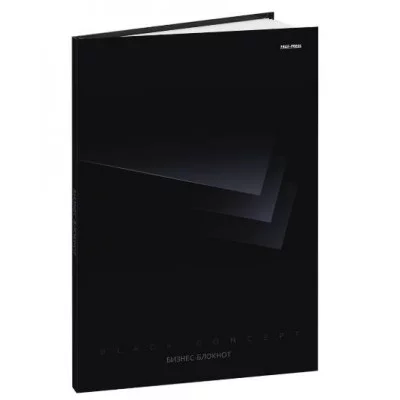 Бизнес-блокнот А4 80л. ЭСТЕТИКА ЧЁРНОГО (Б80-6747) 7БЦ, глянц.ламин. цвет.мелов.обл. Б80-6747