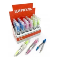 Циркуль INTELLIGENT CC-96/CJ-96 металлический, 11см, в пластиковом футляре с клипом №2009 313677