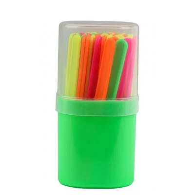 Набор счетных палочек ФЛЮОРЕСЦЕНТНЫЕ (НР-4548) 50шт в пенале НР-4548