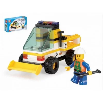 Конструктор "Снегоуборочная машина" 80 деталей в коробке