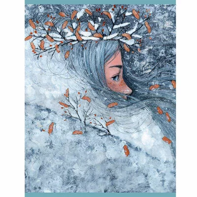 Тетрадь (студ., офис) А4 48л "Девушка-зима (Эксклюзив)" КанцЭксмо Т4485092