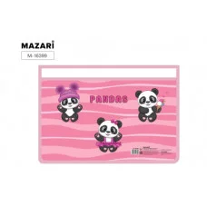 Папка для труда PANDAS А4, 235*230*100 мм, пластиковая, молния сверху M-16399