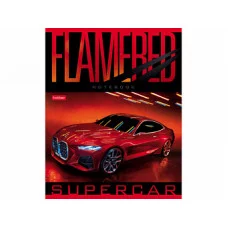 Тетрадь 48л А5ф ЛИНИЯ 65г/кв.м на скобе 5 диз.в блоке скругл.углы серия  -REDsupercar- ТЛ5062
