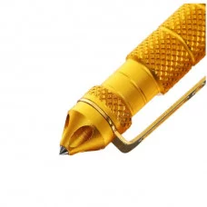 Ручка шариковая подарочная поворотная, корпус металлический золотистый, тактическая 10103769