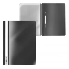 Папка-скоросшиватель пластиковая ErichKrause Fizzy Classic, A4, черный 50010