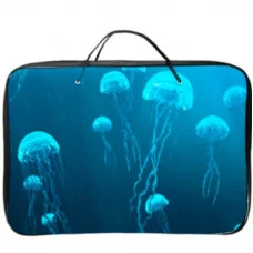 Папка текстильная А4 "Медузы"  КанцЭксмо ПМ40070