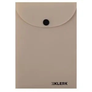 Папка-конверт на кноп А6 115*165мм 0,25мм KLERK Nude непрозрачная пыльный бежевый 241314