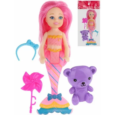 Кукла-русалка "Белла" в наборе (5шт в пакете, микс стиль) кратно 5 (арт. 2152809)