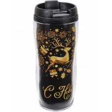 Термокружка "Олени на черном" (350 мл) КП-6219