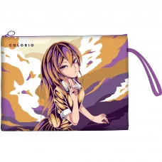 COKB-UT1-1018S5 Папка для тетрадей А5 из силикона на молнии с петелькой. Colorio