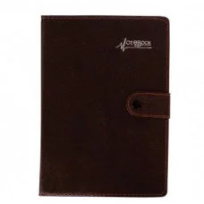 Бизнес- блокнот с авторучкой, 15,0 см * 22,0 см, 7БЦ, Alingar, иск. кожа, клапан на кнопке, 80 л., клетка AL4325